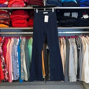 Surely Mine blue pull on 2 pocket flared jeans size S NWT